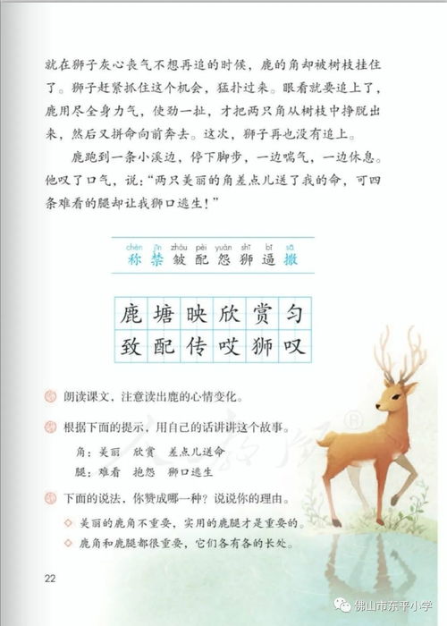 鹿角和鹿腿告訴我們的道理是什么,《鹿角和鹿腿》告訴了我們什么道理？